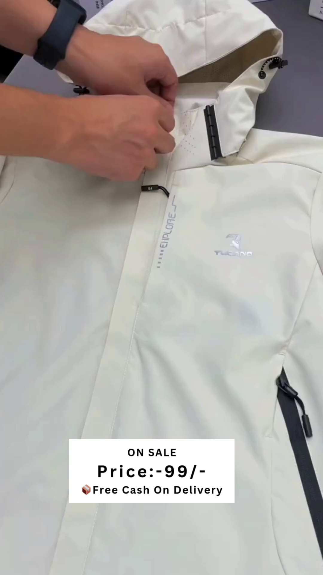 Men Hooded Tailored Jacket