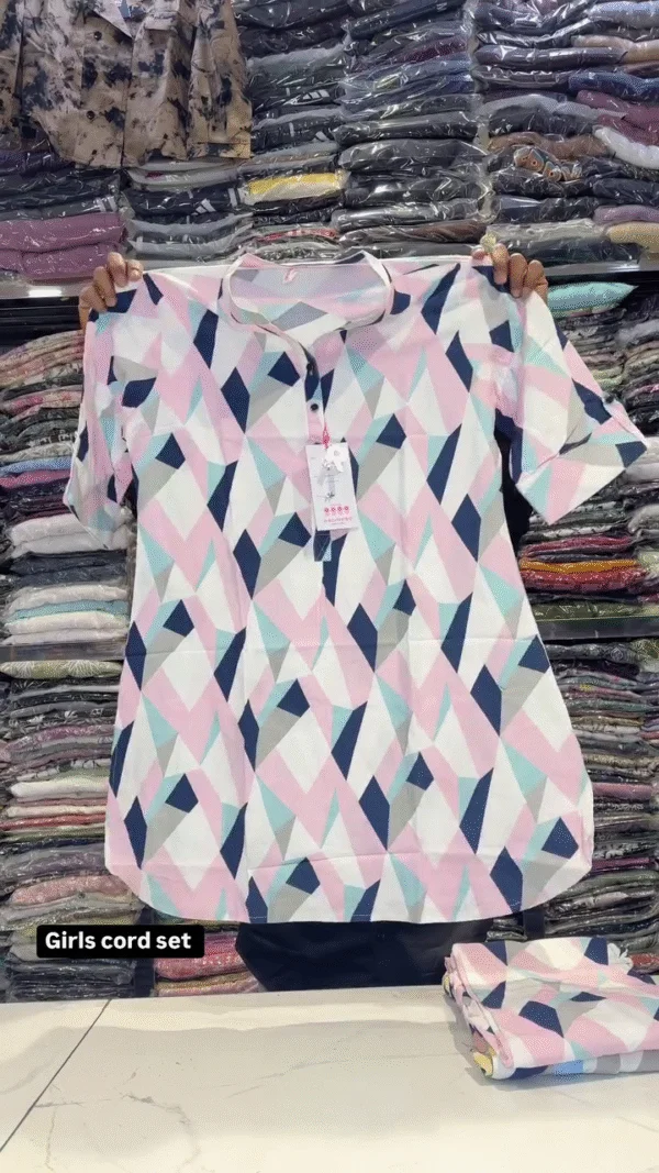 Casual Regular Sleeves Striped Women Multicolor Cord Set