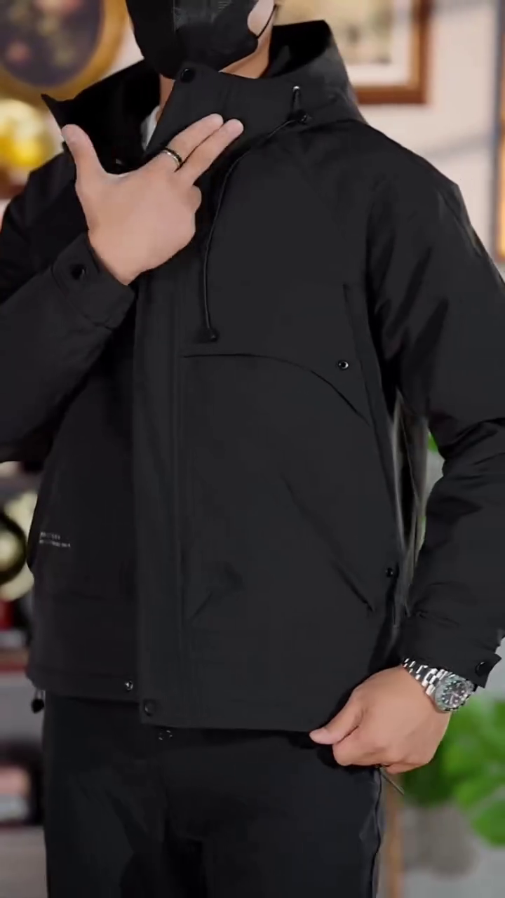 Men's All Weather Technical Hooded Jacket - Image 2