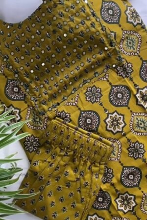 Premium Alia Cut Cotton Kurti with Embroidery Work – Modern Elegance with Traditional Craft