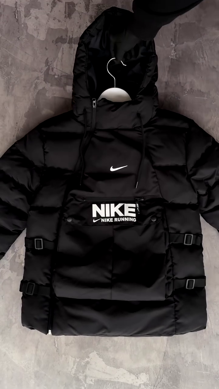 Running Tech Utility Puffer Anorak Jacket