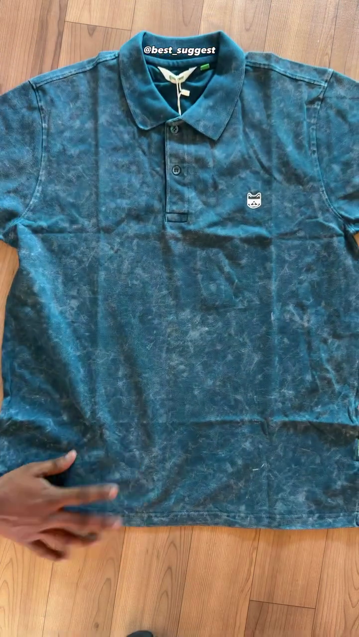 Men Bio Finish Washed Effect Dyed Polo Collar Cotton T-shirt - Image 7