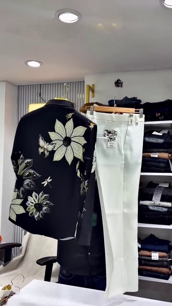 Creation Men's Exclusive Linen Fabric Position Print FULLSLEEV DESINER Shirt. - Image 6