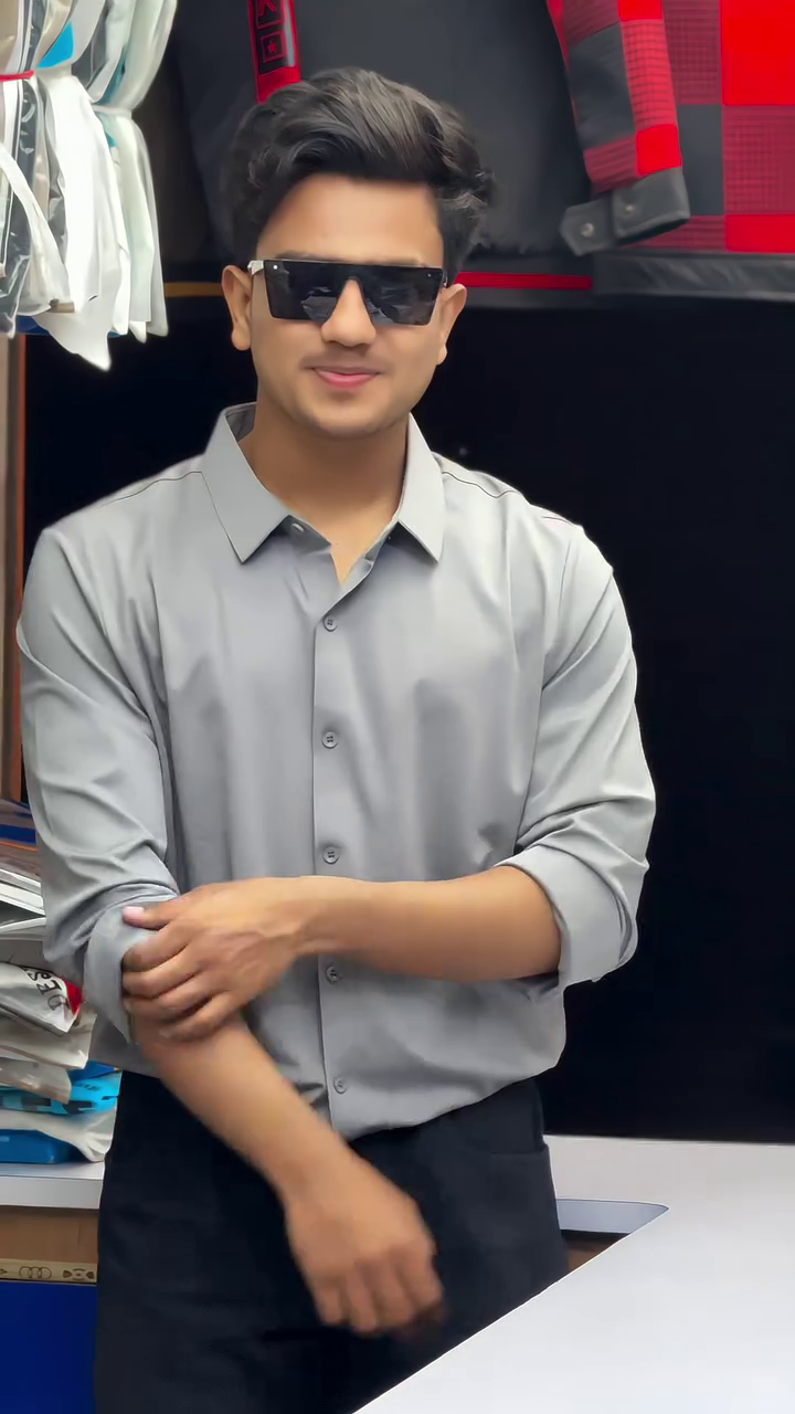 Men's Popcorn Fabric Regular Fit Casual Shirt - Image 10