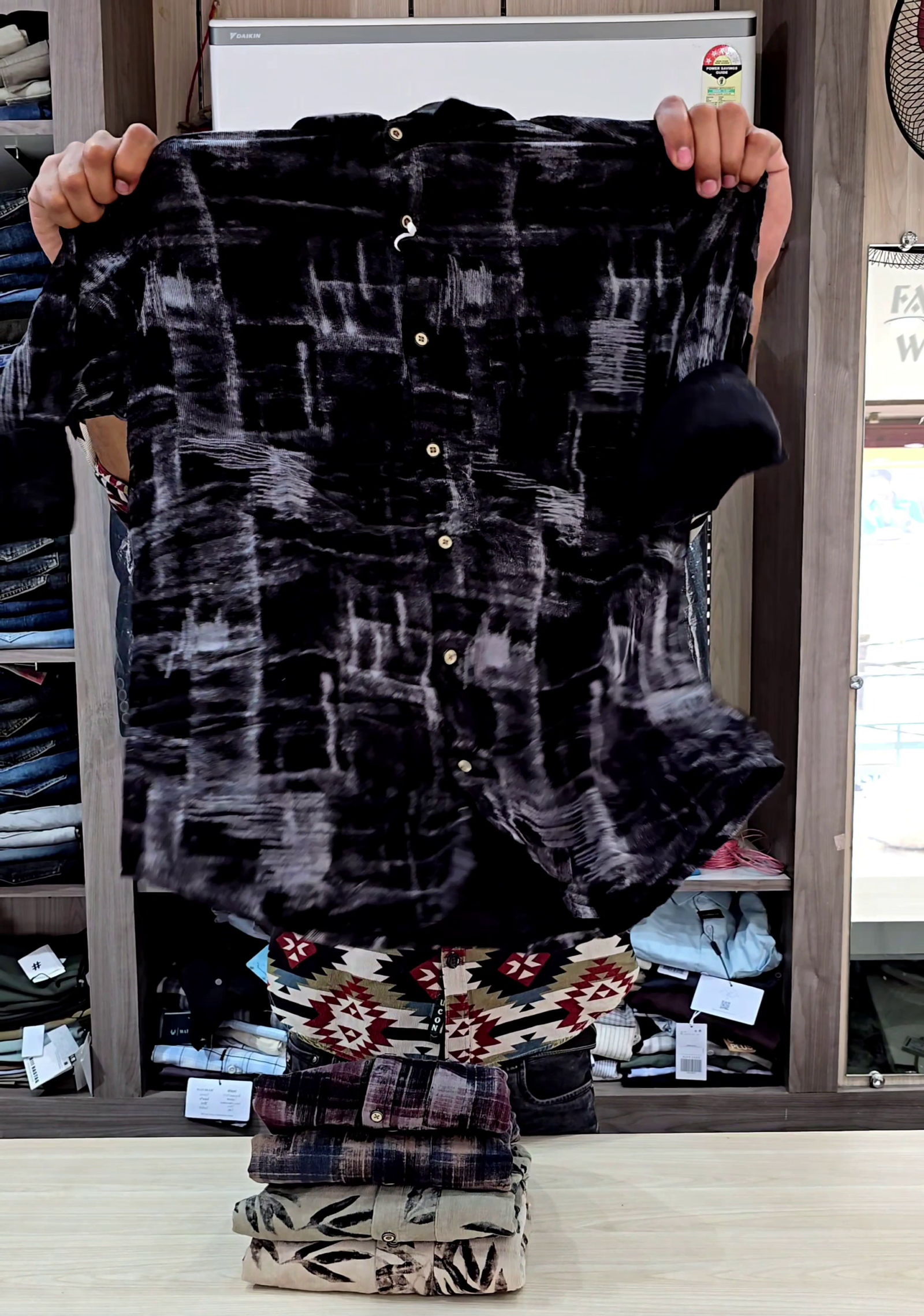 Boxy Fit Tie-Dye Printed Lyocell Shirt for Men