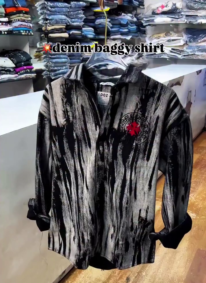 Men's Premium Multicolour Artistic Textured Shirt