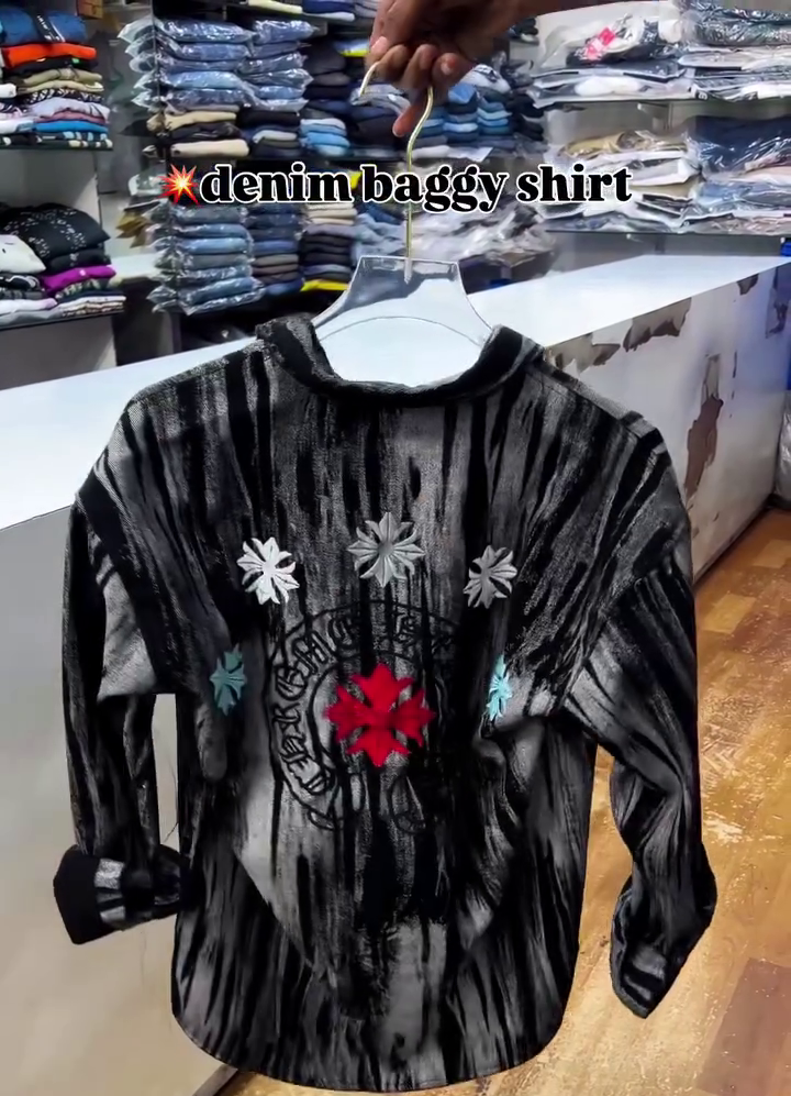 Men's Premium Multicolour Artistic Textured Shirt - Image 5