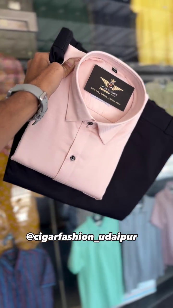 Men Solid Casual Black Shirt - Image 5