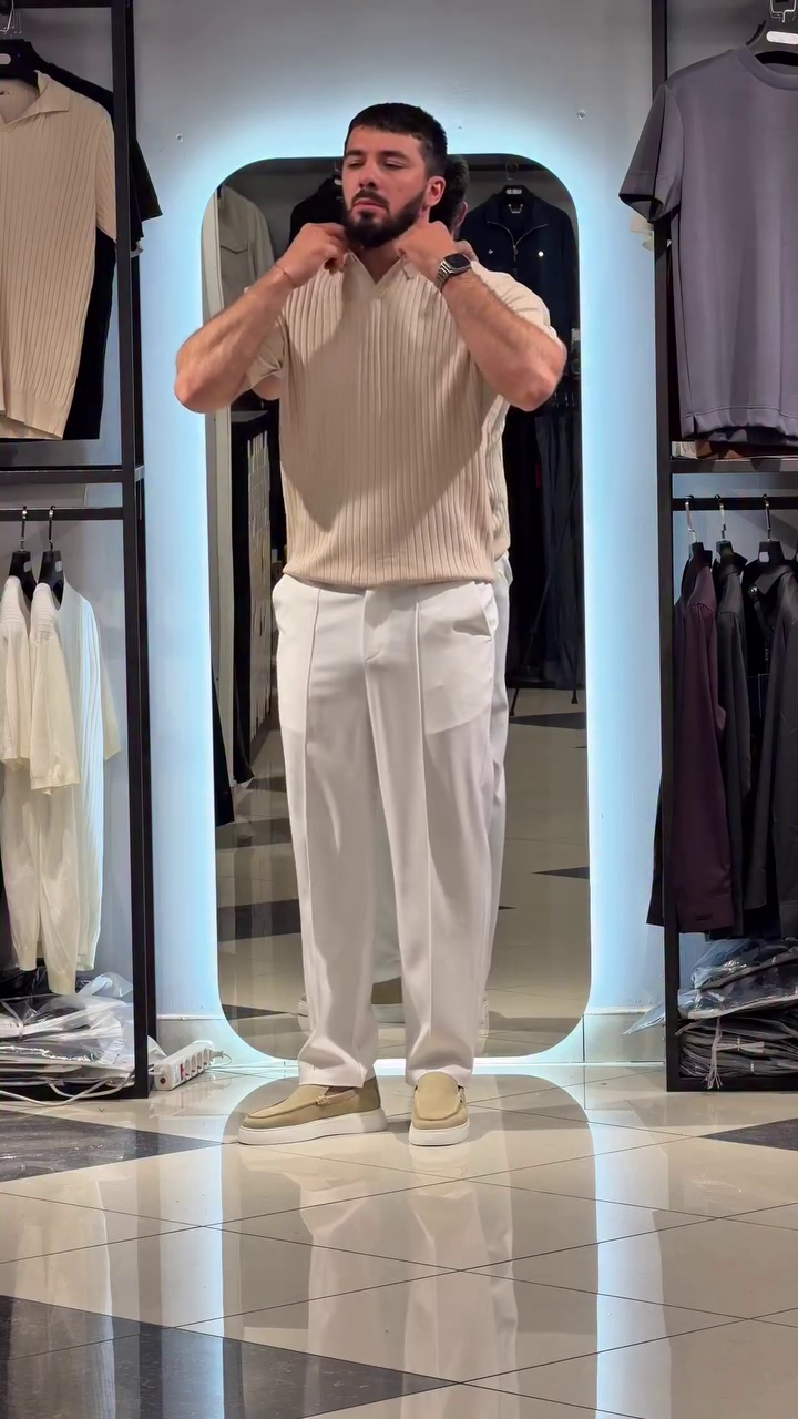 Men's White Formal Pants