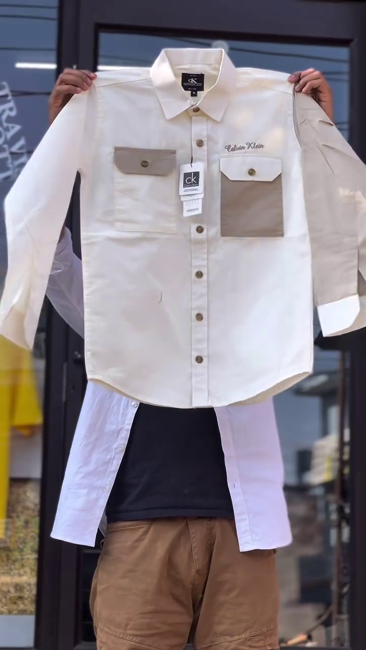 Men’s Printed Shirt with Pocket - Image 8