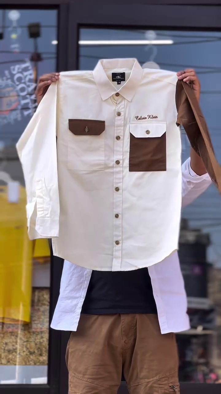 Men’s Printed Shirt with Pocket - Image 6