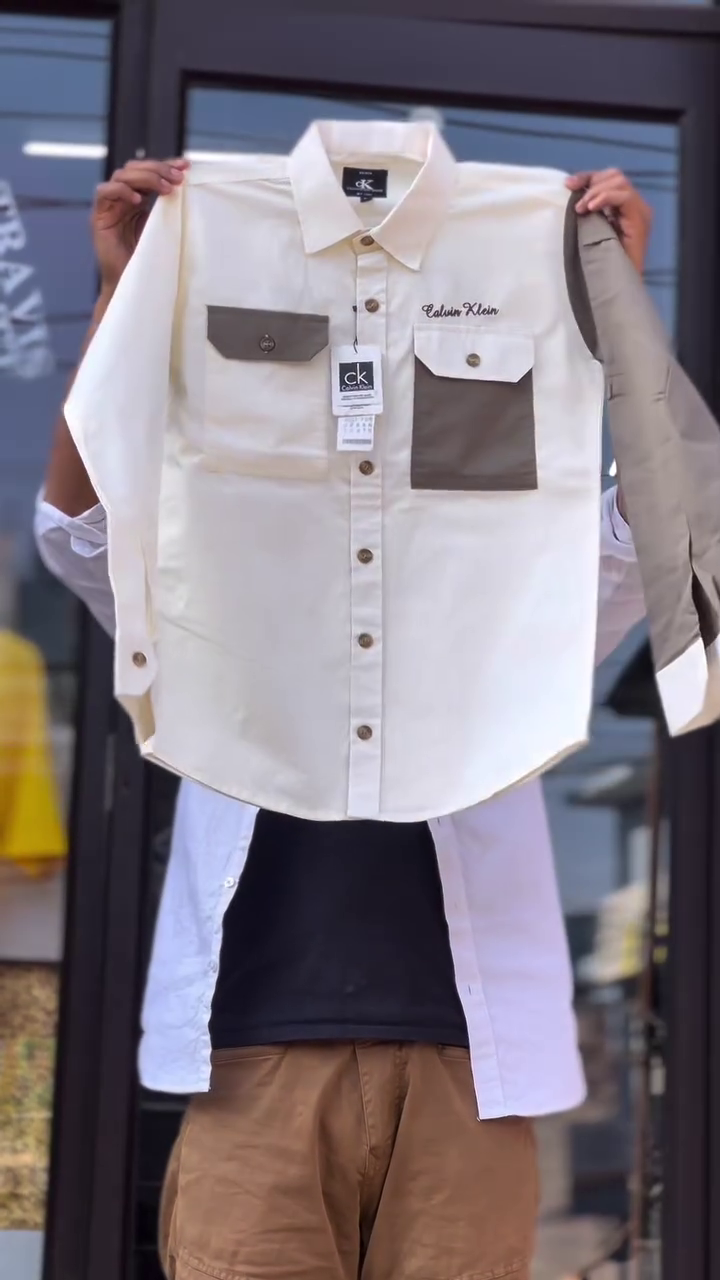 Men’s Printed Shirt with Pocket - Image 4