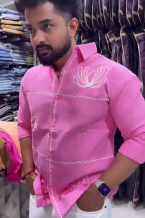 Men’s Embroidered Thread Work Shirts