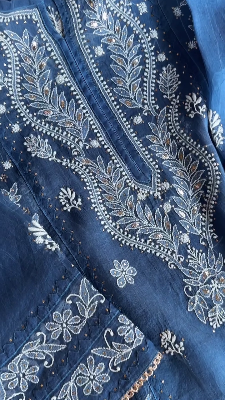 Women's Long Kurti with Pant & Dupatta - Image 3