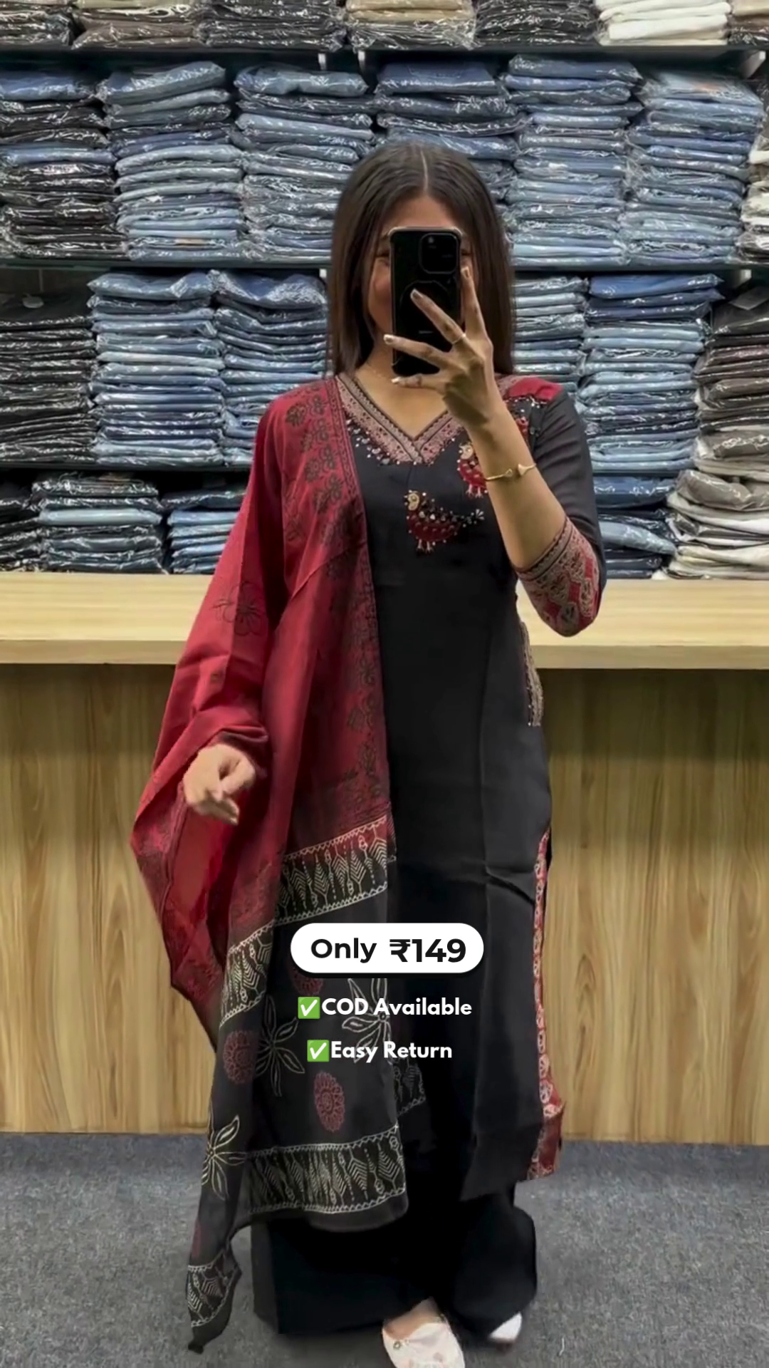 Stylish Women’s Cotton Kurta Set with Pocket
