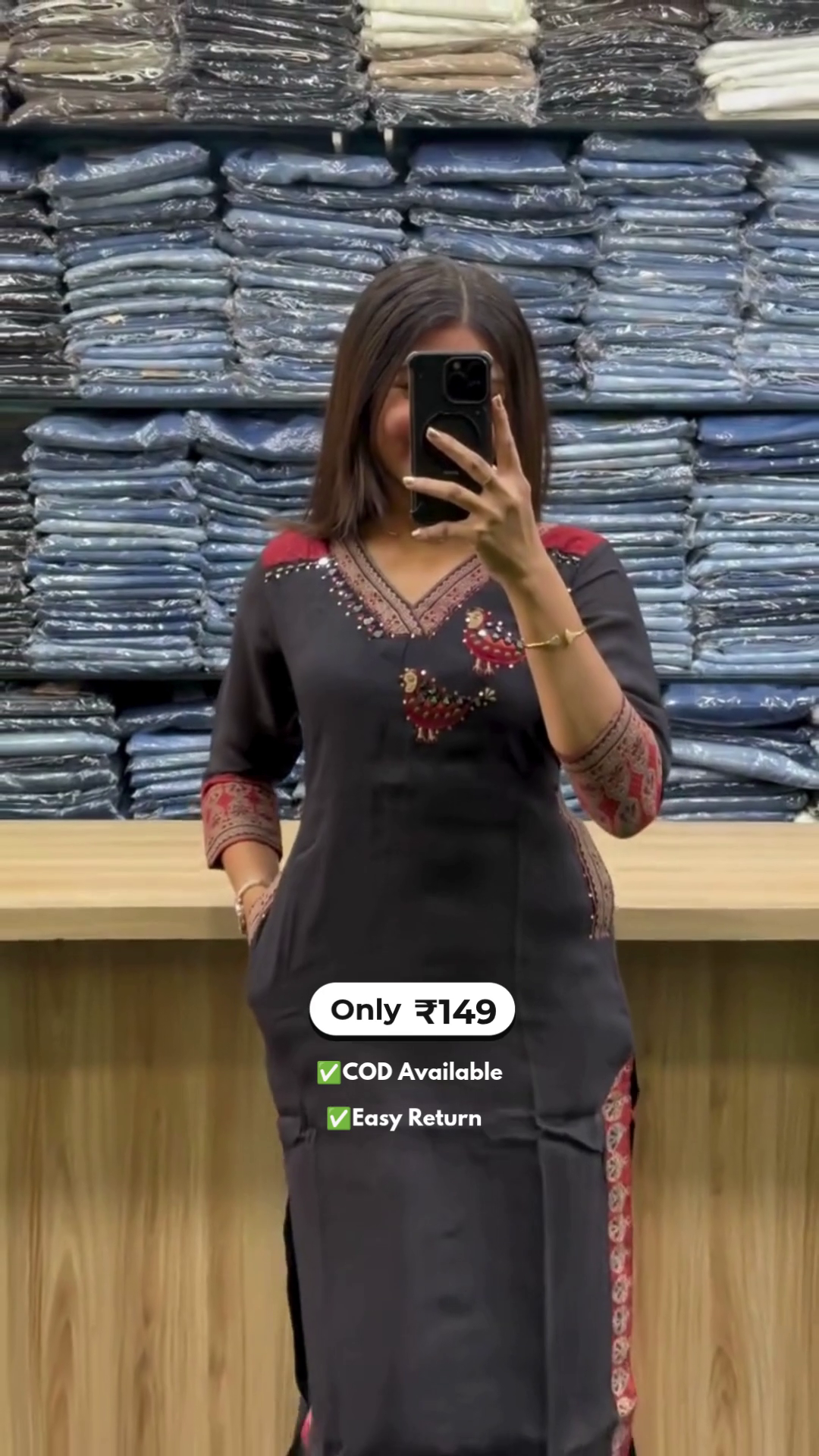 Stylish Women’s Cotton Kurta Set with Pocket - Image 5