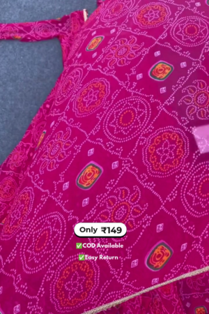 Women’s Net Pink Anarkali Set