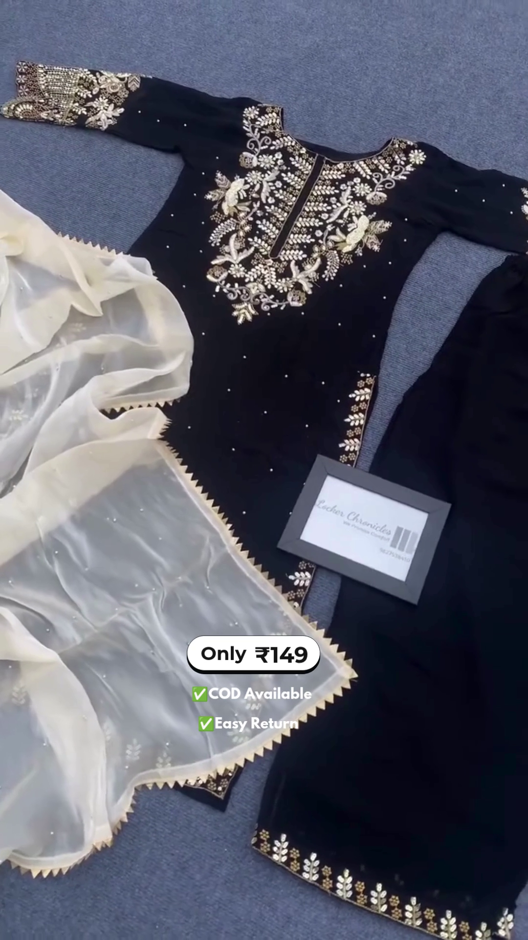 Elegant Women’s Black Salwar Suits - Image 2