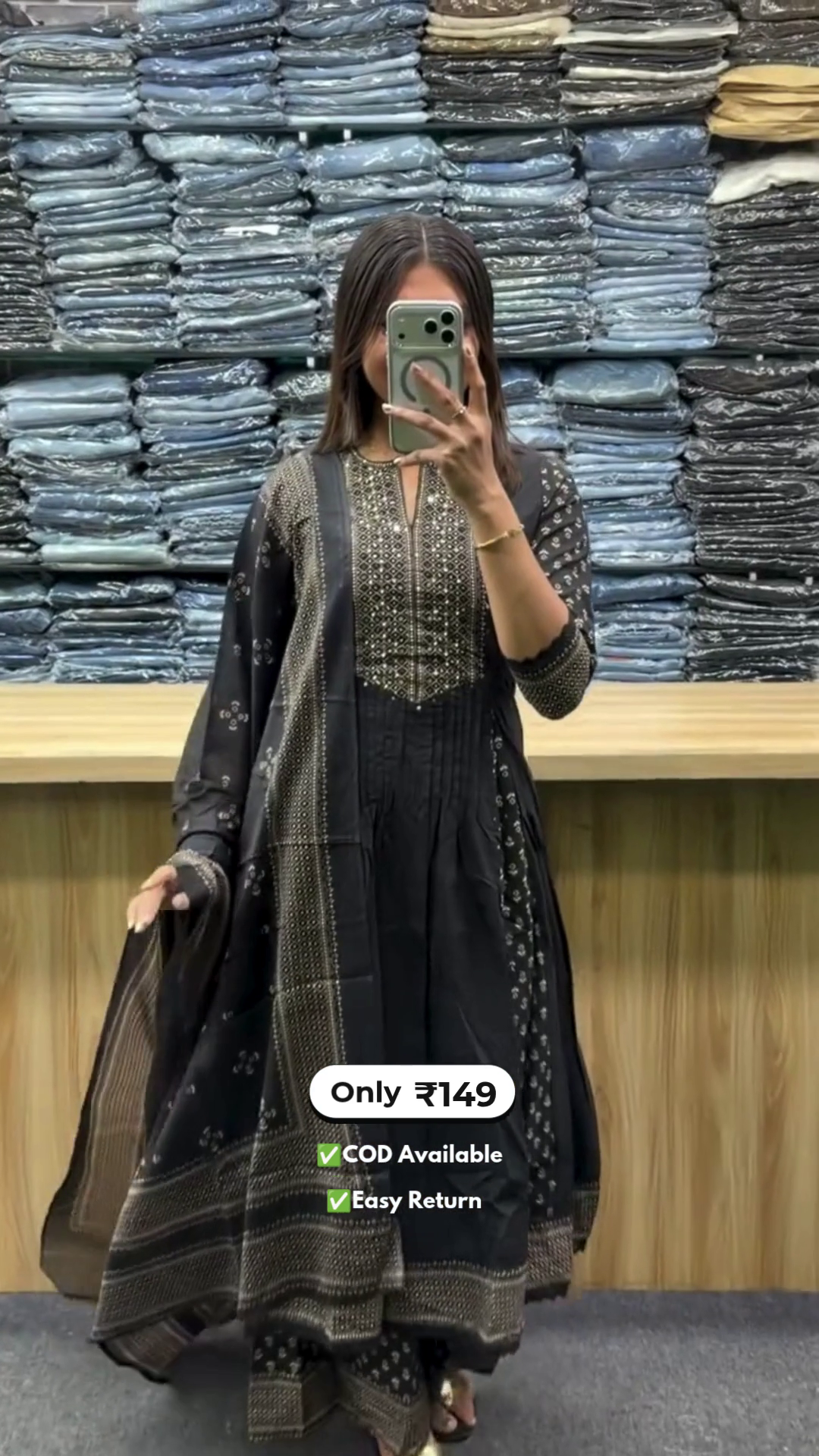 Elegant Women’s Long Round Kurti Sets - Image 2
