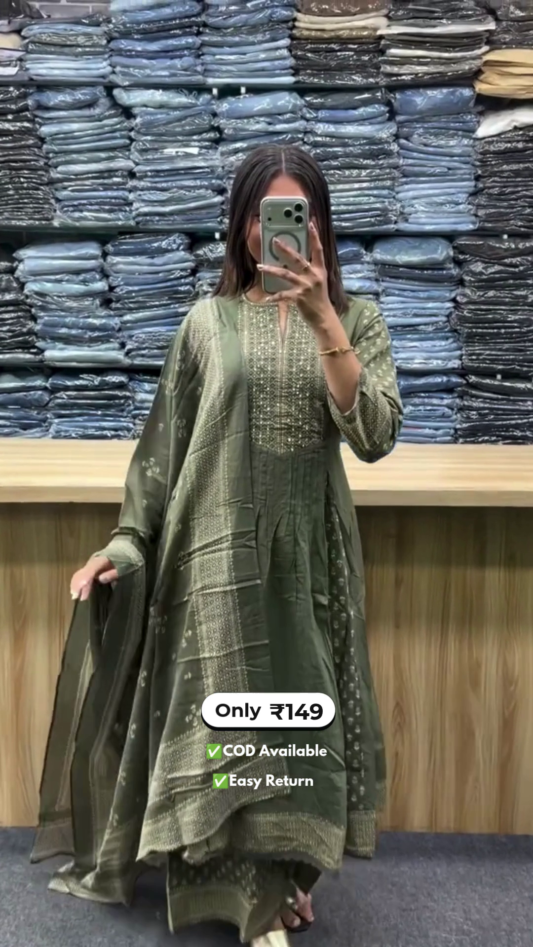 Elegant Women’s Long Round Kurti Sets - Image 3