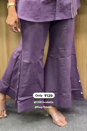 Women's Stylish Co-Ord Set with Bootcut Pants